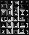 Bold Geometric Spiral Pattern Rug