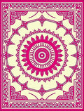 Floral Mandala Geometric Pattern Rug