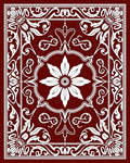 Classic Red Floral Medallion Rug
