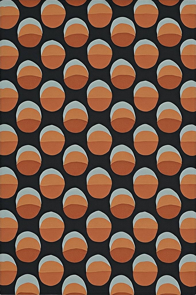 Retro Circles Pattern Rug