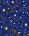 Celestial Waves Organic Pattern Design Rug
