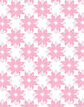 Pink Floral Patterned Abstract Design Rug