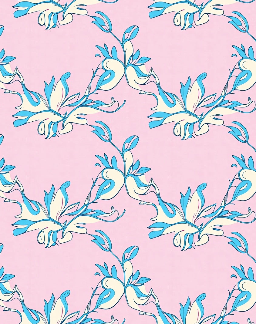 Elegant Floral Swirl Design Rug