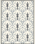 Classic Floral Arch Damask Design Rug