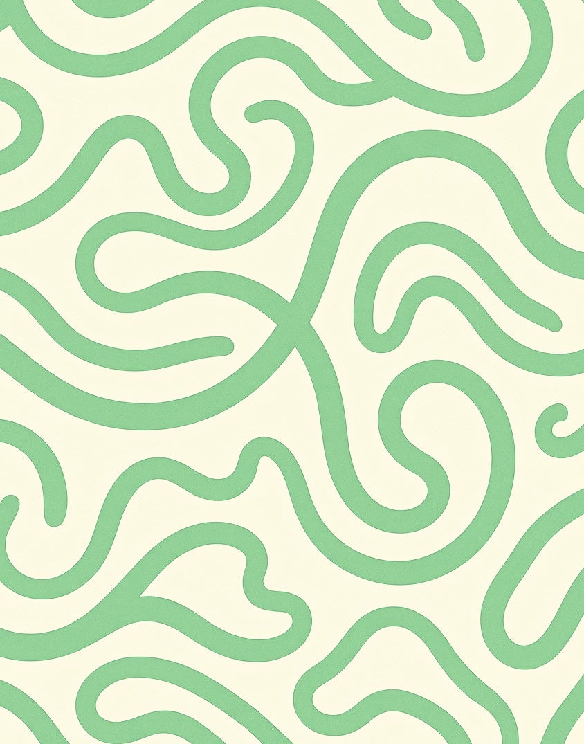 Swirling Lines Abstract Pattern Rug