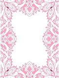 Pink Floral Mandala Border Design Rug