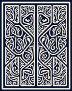 Intricate Mono Floral Swirl Pattern Rug