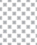 Gray Floral Square Repeating Pattern Rug