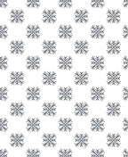 Gray Floral Square Repeating Pattern Rug