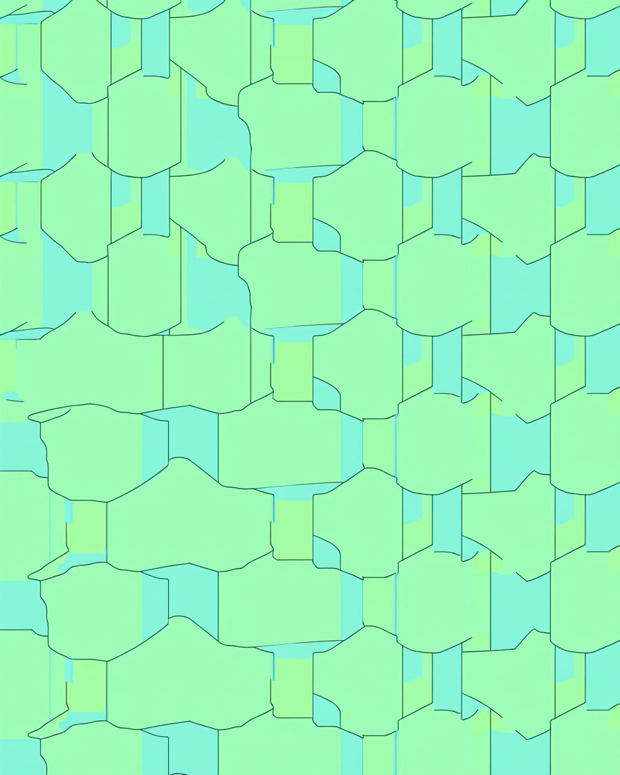 Abstract Geometric 2 Tone Soft Pattern Rug