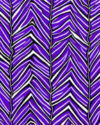 Bold Purple White Chevron Pattern Rug