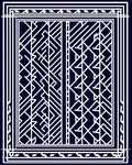 Art Deco Geometric Lines Rug