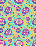 Psychedelic Swirl Vibrant Pattern Rug