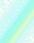 Soft Pastel Floral Stripe Design Rug