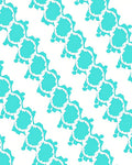 Flowing Turquoise Teal Pattern Rug