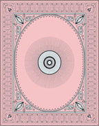 Pink Geometric Eye Pattern Rug