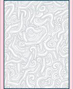 Abstract Swirls Blue Line Art Rug