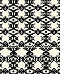 Bold Black Abstract Geometric Pattern Rug