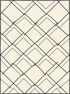 Overlapping Diamond Stripe Pattern Rug