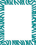 Teal Wave Modern Pattern Rug