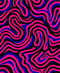 Vibrant Swirl Stripe Pattern Rug