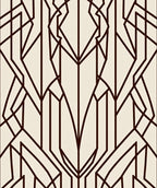 Art Deco Geometric Outline Design Rug