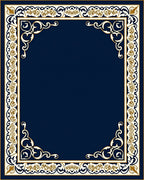 Ornate Floral Border Classic Rug