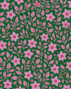 Pink Blossom With Green Foliage Rug