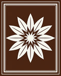 Geometric Floral Starburst Pattern Rug