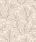Outline Leaf Botanical Pattern Rug