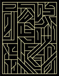 Abstract Geometric Maze Lines Rug