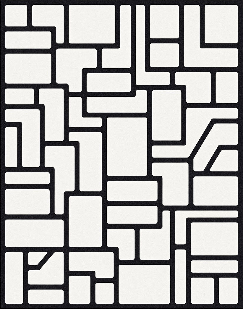 Abstract Shape Modern Geometric Design Rug