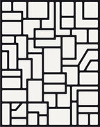 Abstract Shape Modern Geometric Design Rug