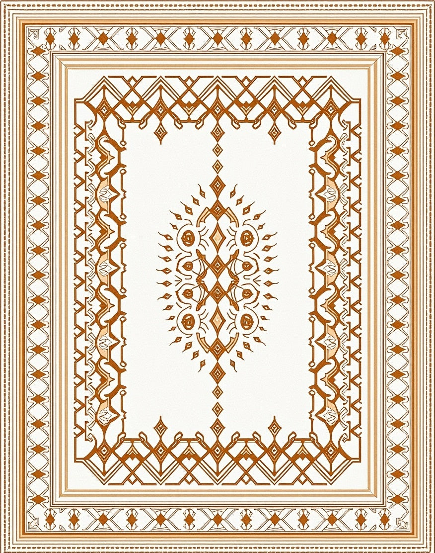 Elegant Intricate Geometric Print Rug