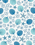 Coastal Collection Blue Marine Life Rug