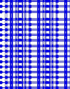Bold Blue Geometric Plaid Rug