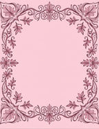 Intricate Floral Scrollwork Design Rug