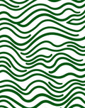 Green Wavy Striped Surface Pattern Rug