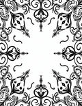 Ornate Floral Vine Mandala Pattern Rug