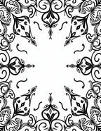 Ornate Floral Vine Mandala Pattern Rug