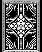 Monochromatic Intricate Geo-Floral Design Rug