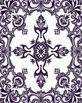 Classic Floral Filigree Pattern Rug