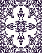 Classic Floral Filigree Pattern Rug