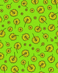 Yellow Floral And Leaf Pattern Rug