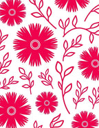 Modern Floral Vine Pattern Rug