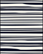 Abstract Navy And White Striped Pattern Rug