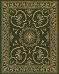 Ornate Floral Scrollwork Pattern Rug