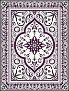 Ornate Floral Mandala Design Rug