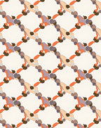 Abstract Organic Interlocking Shape Rug