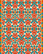 Intricate Floral Geometric Pattern Rug